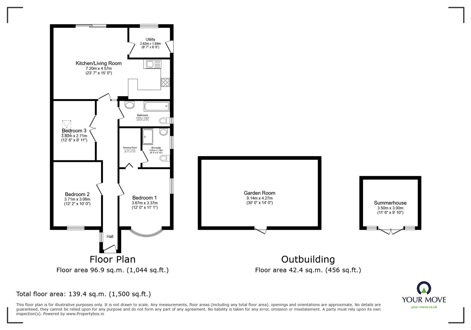 Floorplan of 3 bedroom Semi Detached Bungalow for sale, Newbold Road, Barlestone, Leicestershire, CV13