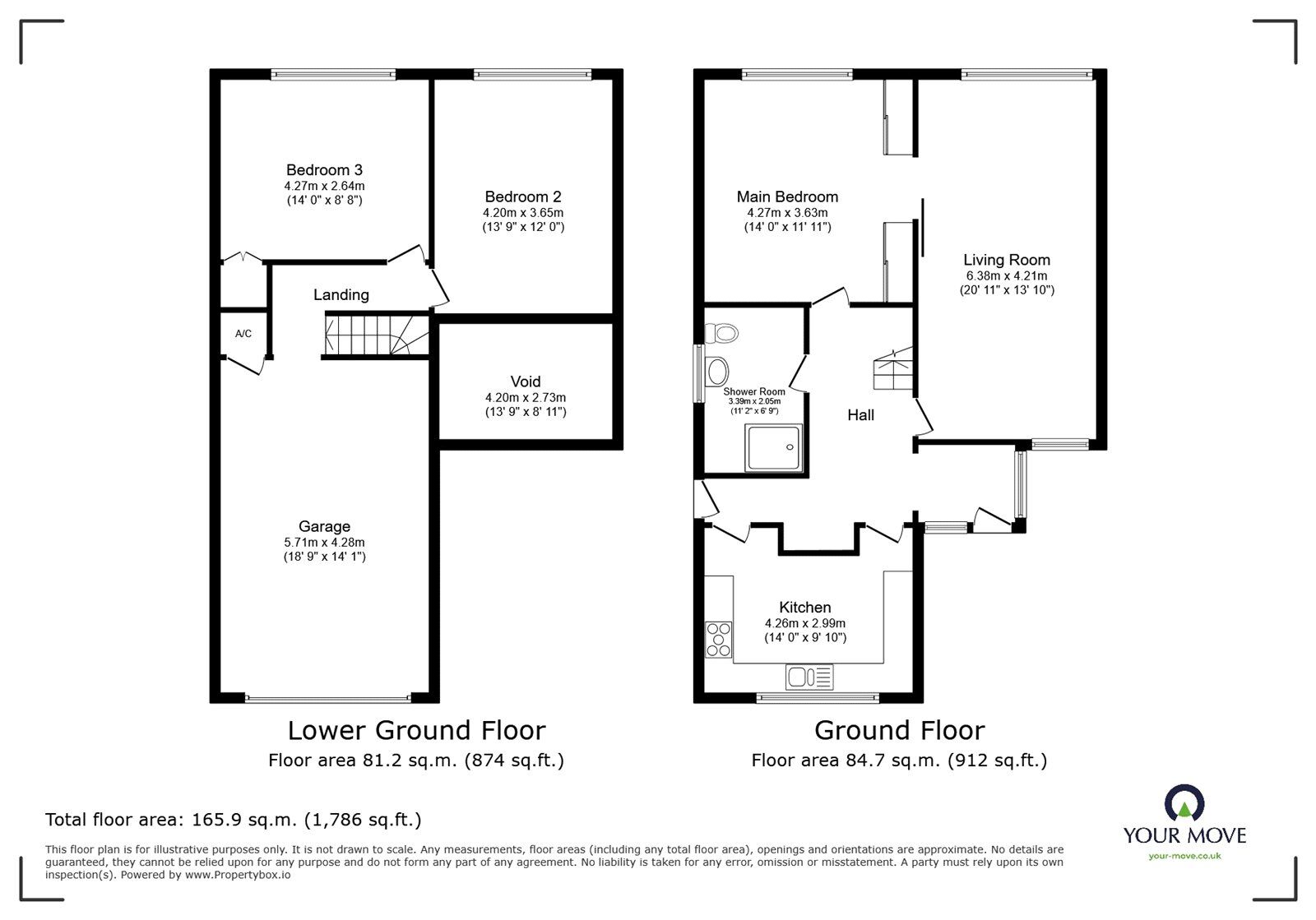 Floorplan of 3 bedroom Detached House for sale, Denis Road, Burbage, Leicestershire, LE10