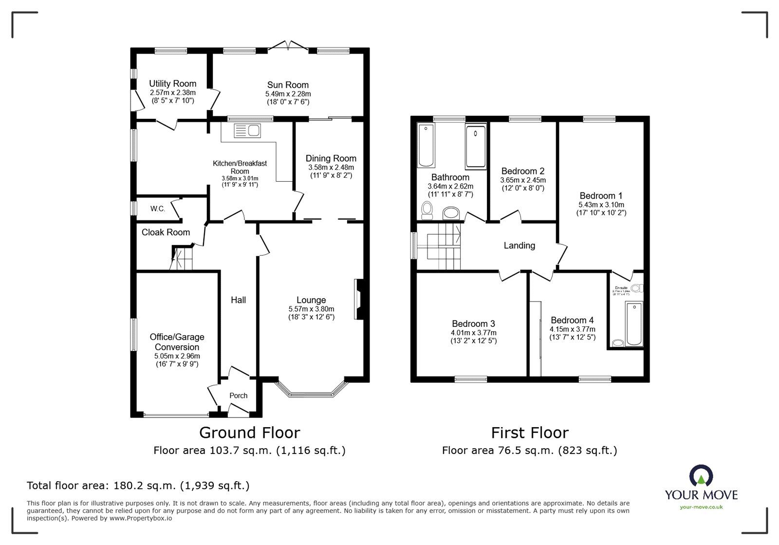 Floorplan of 4 bedroom Detached House for sale, Newbold Road, Barlestone, Leicestershire, CV13