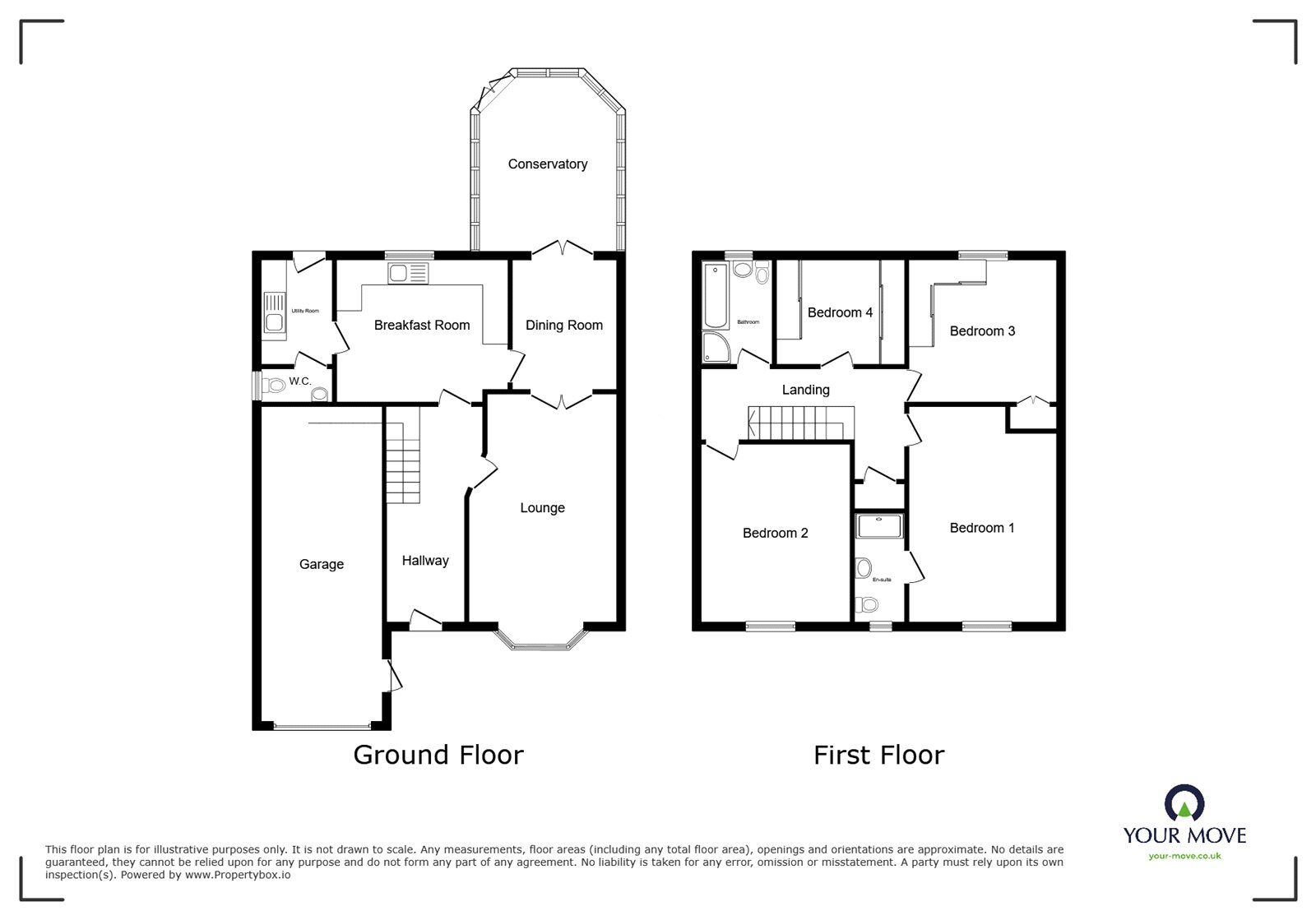 Floorplan of 4 bedroom Detached House for sale, Hansom Road, Hinckley, Leicestershire, LE10
