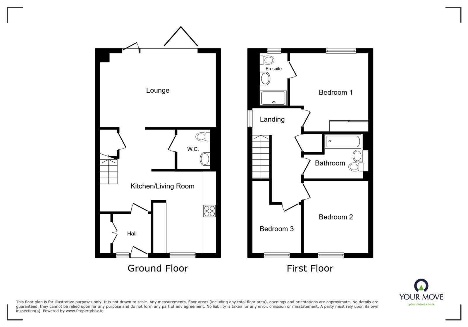 Floorplan of 3 bedroom Detached House for sale, Westfield Avenue, Earl Shilton, Leicestershire, LE9