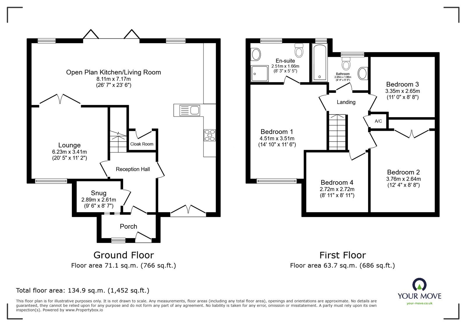 Floorplan of 4 bedroom Detached House for sale, Westminster Drive, Burbage, Leicestershire, LE10