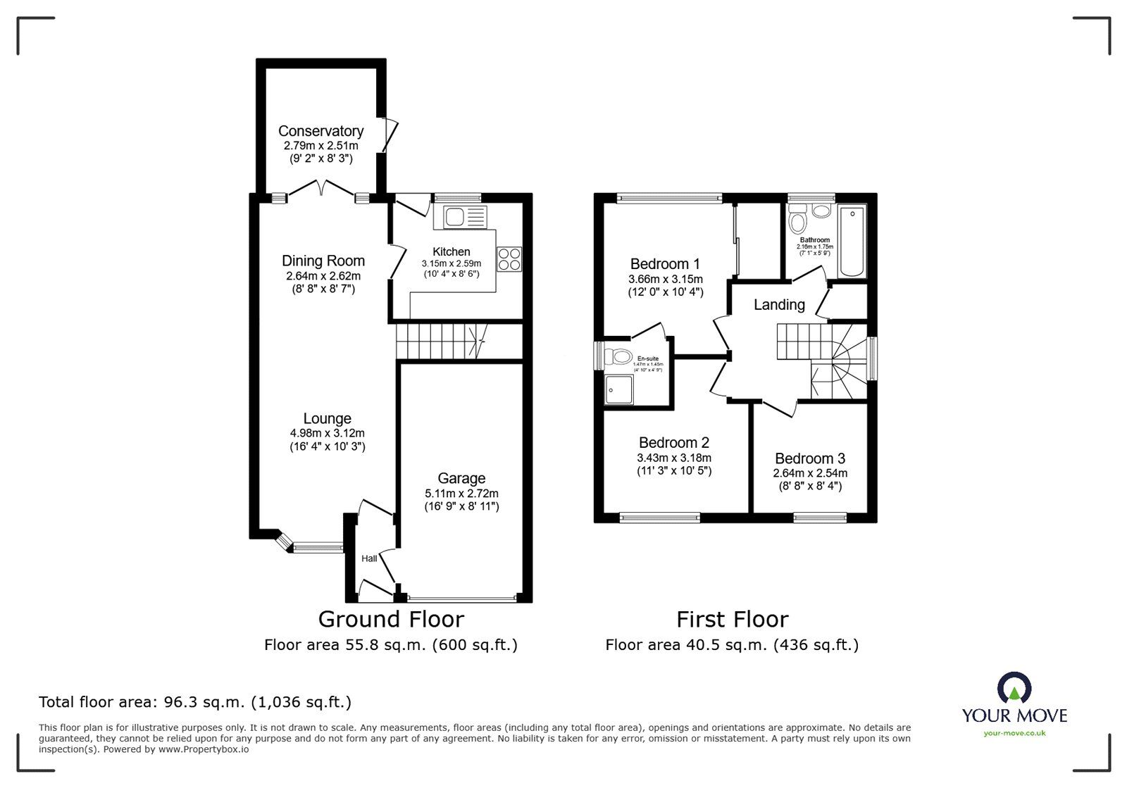 Floorplan of 3 bedroom Detached House for sale, Nelson Drive, Hinckley, Leicestershire, LE10