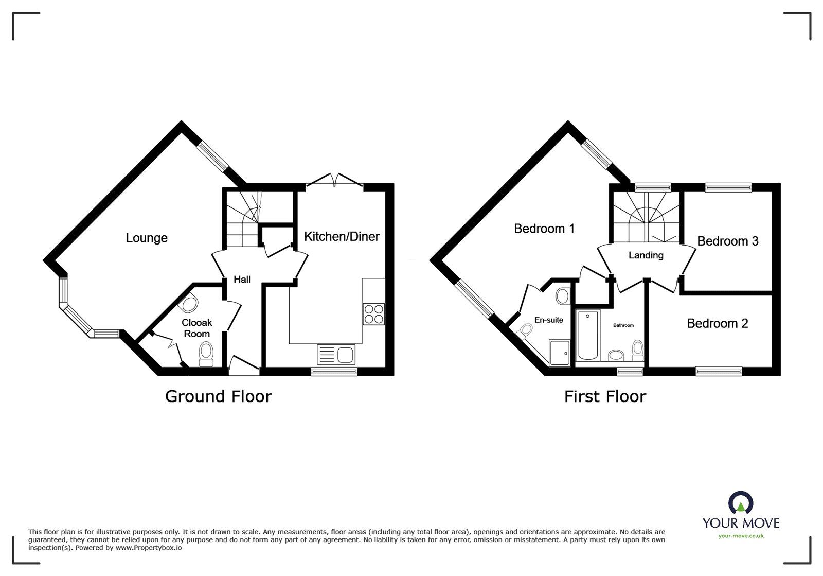 Floorplan of 3 bedroom Semi Detached House for sale, Old Mere Close, Sapcote, Leicestershire, LE9