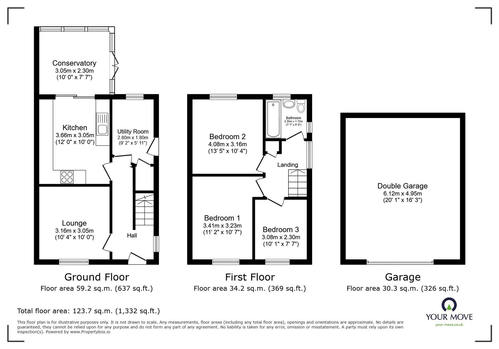 Floorplan of 3 bedroom Semi Detached House for sale, Forresters Road, Burbage, Leicestershire, LE10