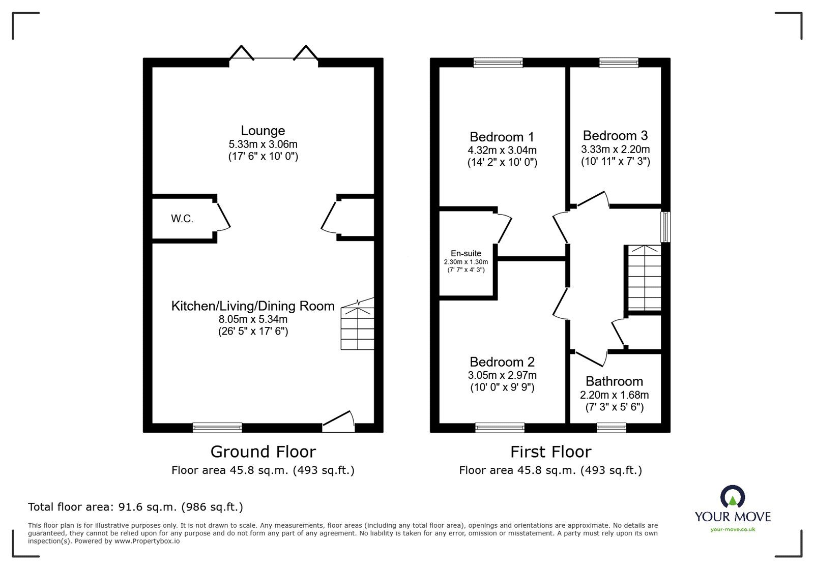 Floorplan of 3 bedroom Semi Detached House for sale, Notleyfield Close, Earl Shilton, Leicestershire, LE9