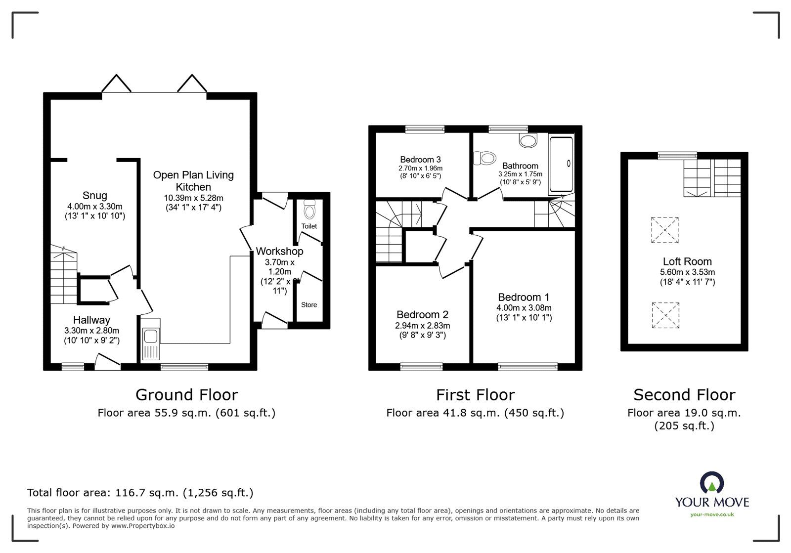 Floorplan of 4 bedroom Semi Detached House for sale, Alexander Avenue, Earl Shilton, Leicestershire, LE9