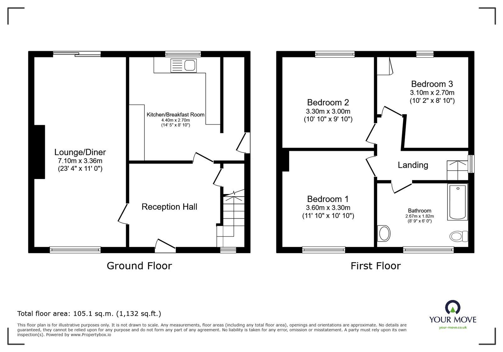 Floorplan of 3 bedroom Semi Detached House for sale, Peters Avenue, Newbold Verdon, Leicestershire, LE9