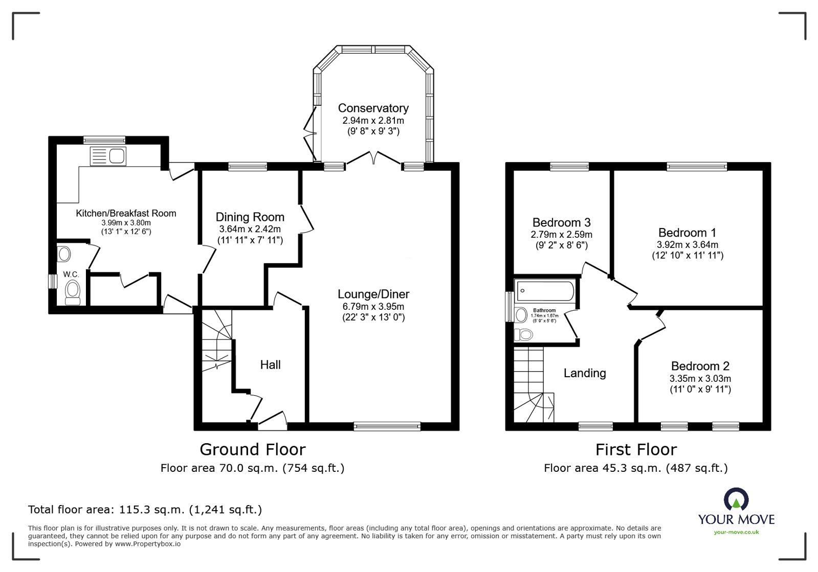 Floorplan of 3 bedroom Semi Detached House for sale, Woodland Avenue, Claybrooke Magna, Leicestershire, LE17