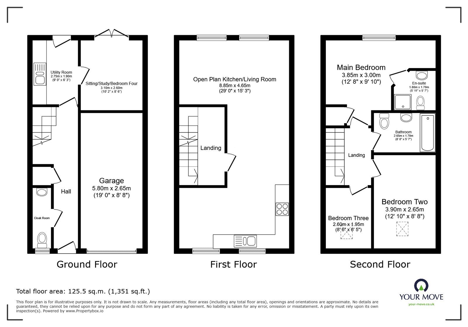 Floorplan of 4 bedroom Detached House for sale, The Quarters, New Street, Leicestershire, LE10