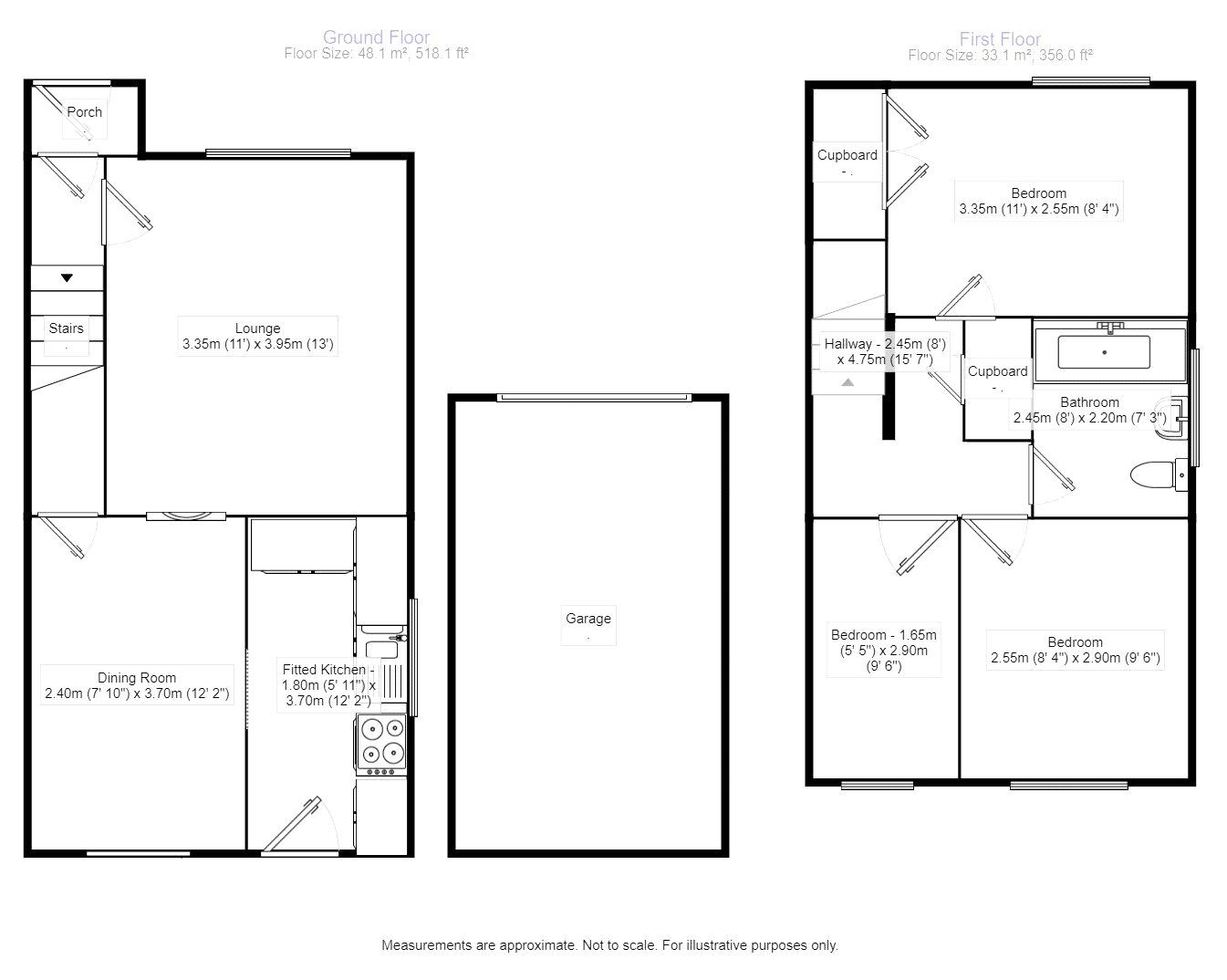 Floorplan of 3 bedroom Semi Detached House for sale, Cunnery Close, Barlestone, Leicestershire, CV13