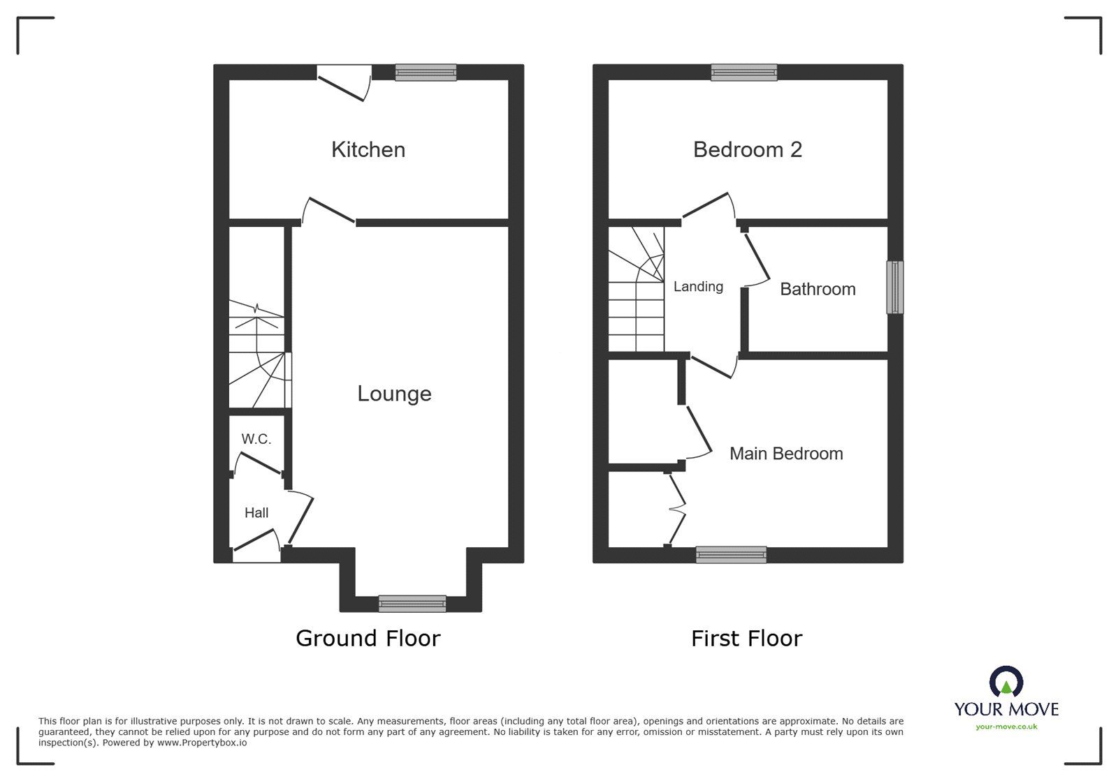Floorplan of 2 bedroom Mid Terrace House to rent, Malthouse Green, Luton, LU2