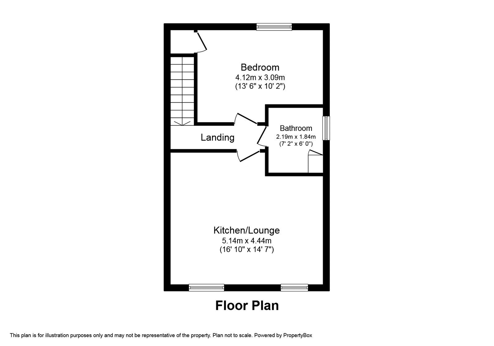Floorplan of 1 bedroom  Flat for sale, Iredale View, Baldock, Hertfordshire, SG7