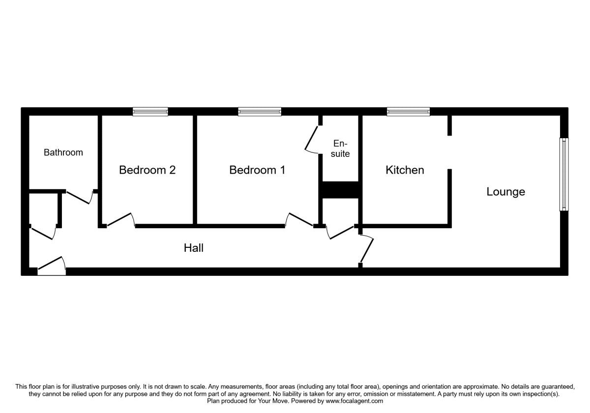 Floorplan of 2 bedroom  Flat for sale, Kilby Road, Stevenage, Hertfordshire, SG1