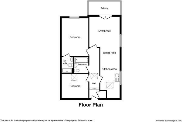 Floorplan of 2 bedroom  Flat for sale, Queen Street, Hitchin, Hertfordshire, SG4