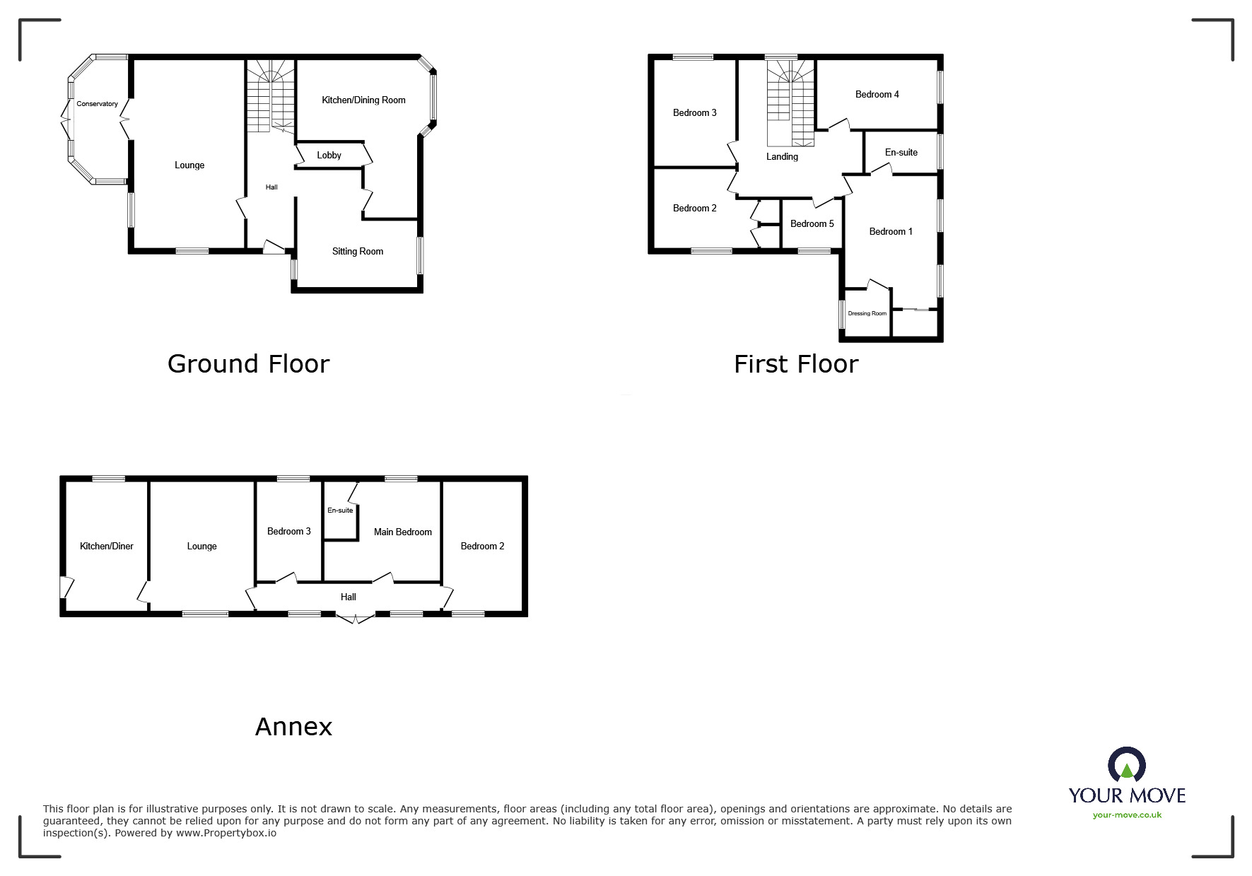 Floorplan of 5 bedroom Detached House for sale, Norton Road, Stotfold, Bedfordshire, SG5