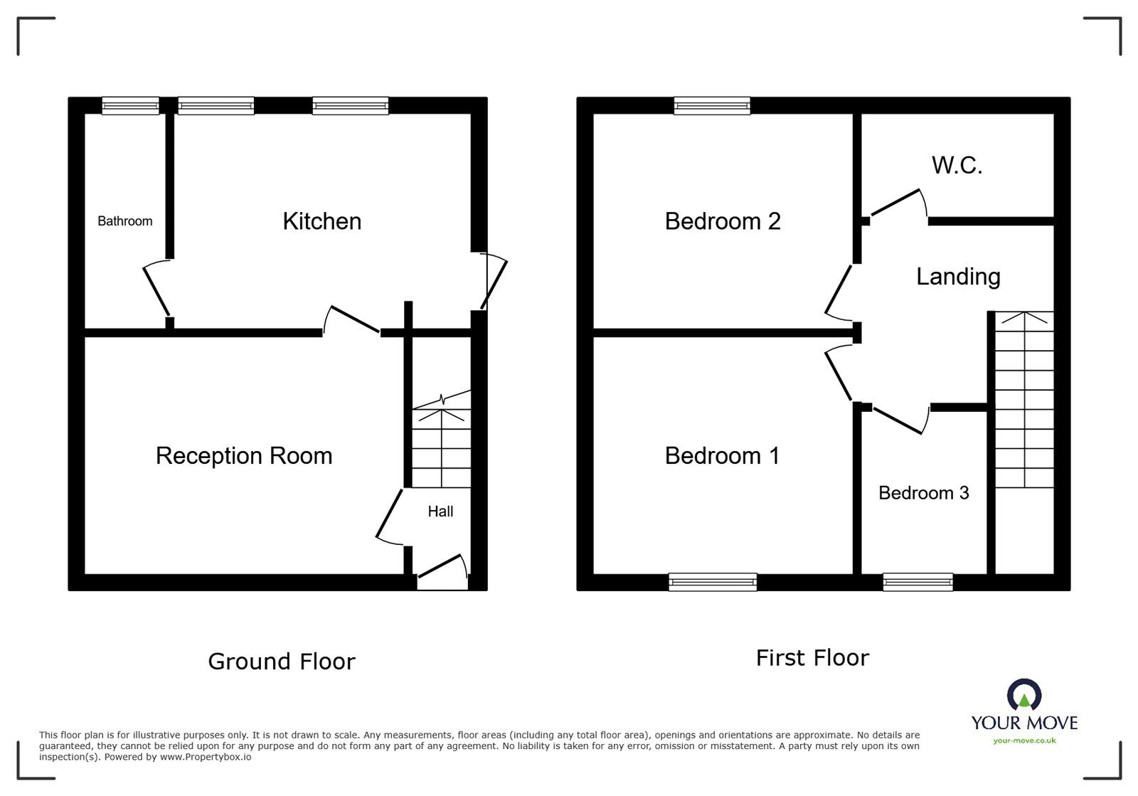 Floorplan of 3 bedroom Semi Detached House to rent, Mattocke Road, Hitchin, Hertfordshire, SG5