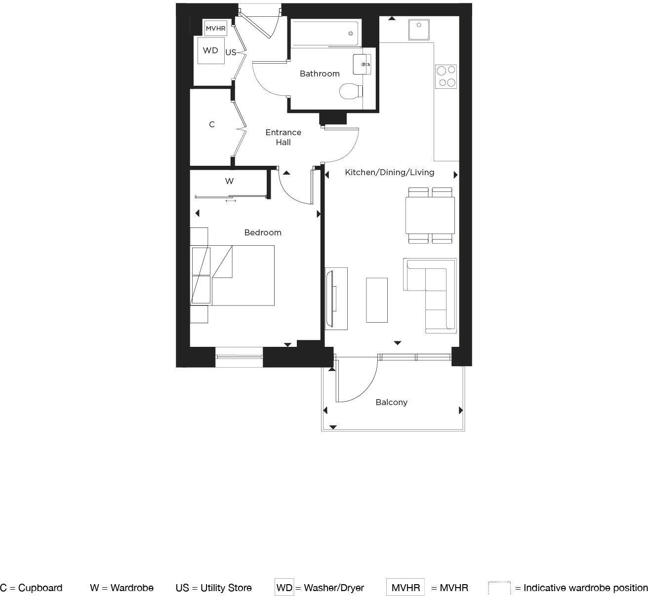 Floorplan of Flat for sale, Lytton Way, Stevenage, SG1