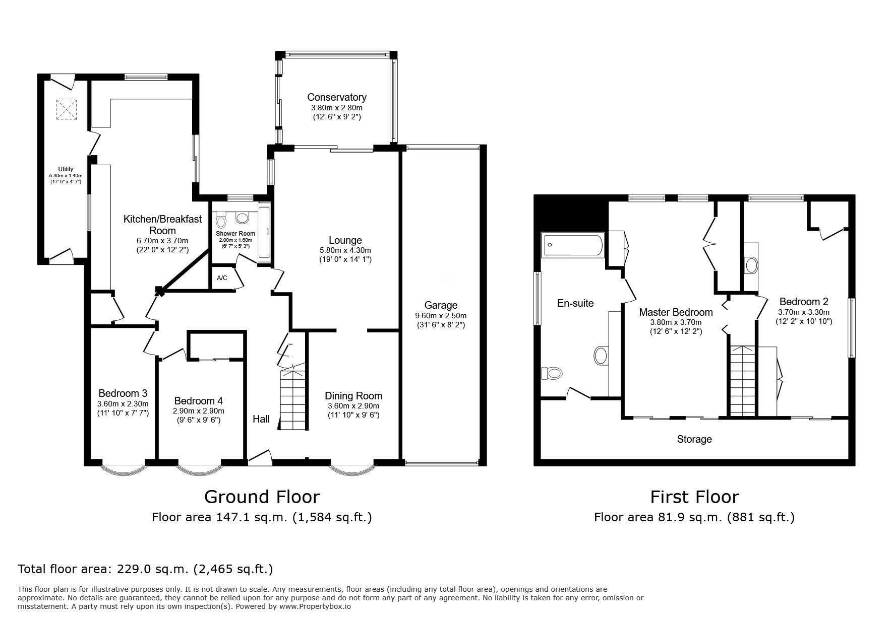 Floorplan of 4 bedroom Detached Bungalow for sale, Cooling Road, High Halstow, Kent, ME3