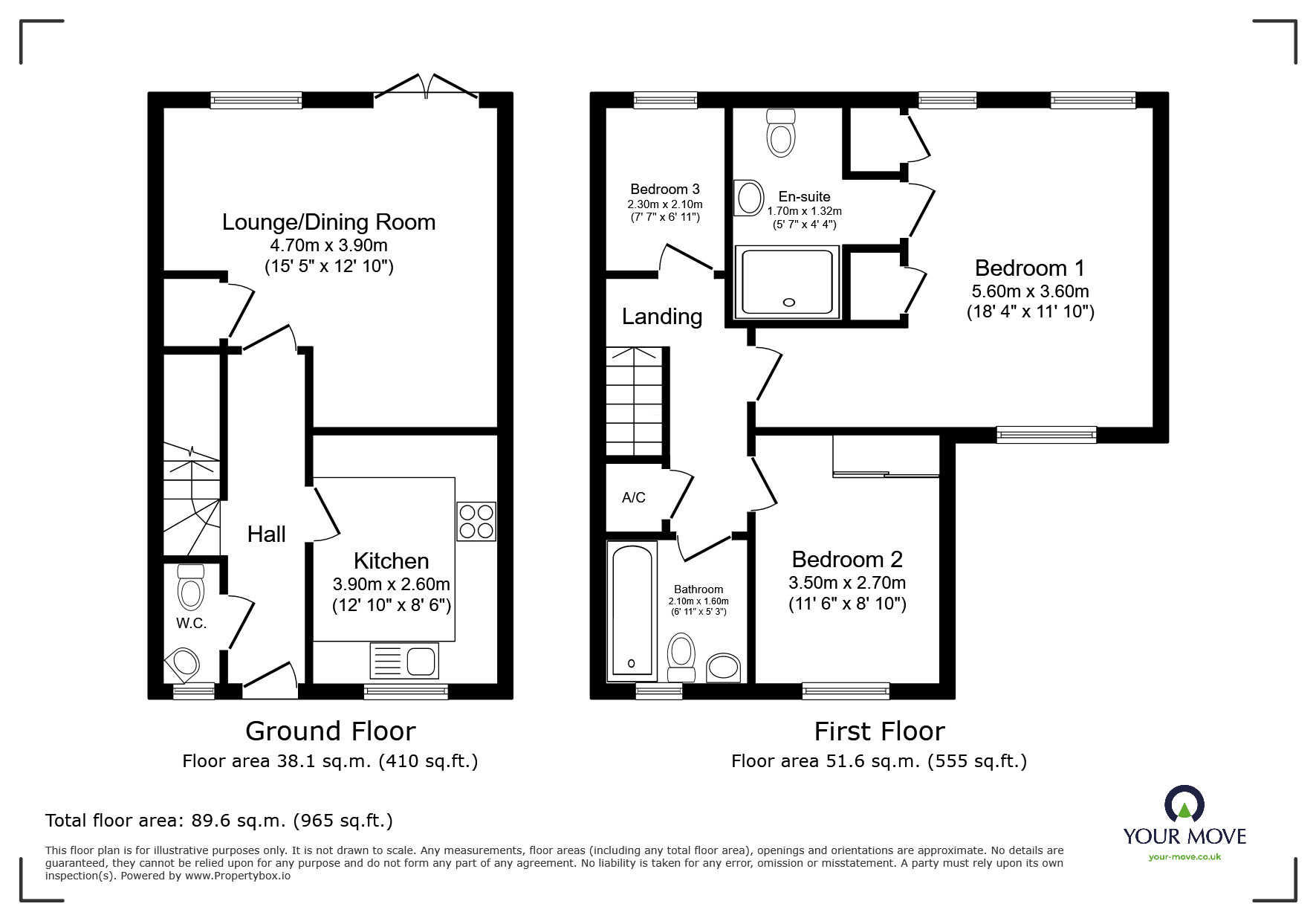 Floorplan of 3 bedroom Mid Terrace House for sale, Britannia Road, High Halstow, Kent, ME3