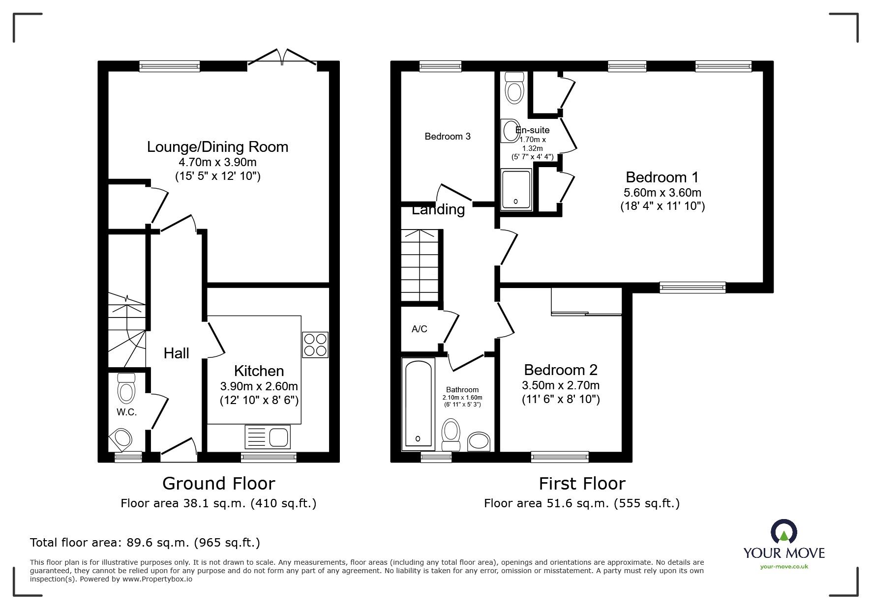 Floorplan of 3 bedroom Mid Terrace House for sale, Britannia Road, High Halstow, Kent, ME3