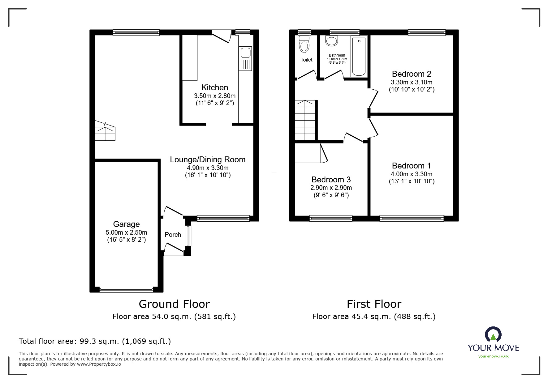 Floorplan of 3 bedroom Detached House for sale, Puffin Road, Isle of Grain, Kent, ME3