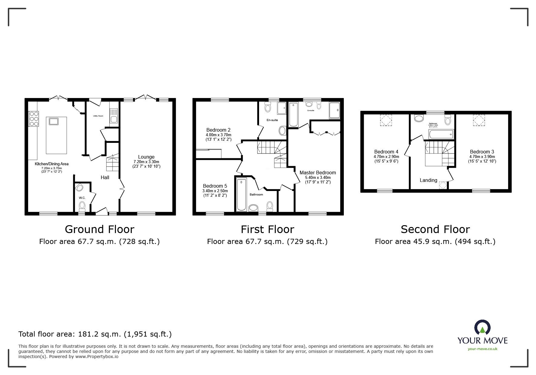 Floorplan of 5 bedroom Detached House for sale, Rivenhall Way, Hoo, Kent, ME3