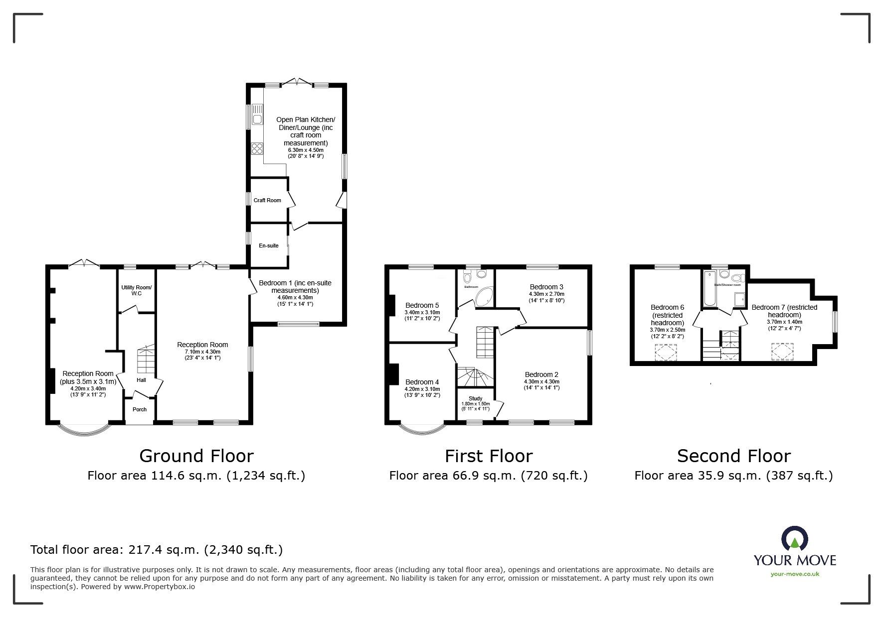 Floorplan of 6 bedroom Semi Detached House for sale, Stoke Road, Allhallows, Kent, ME3