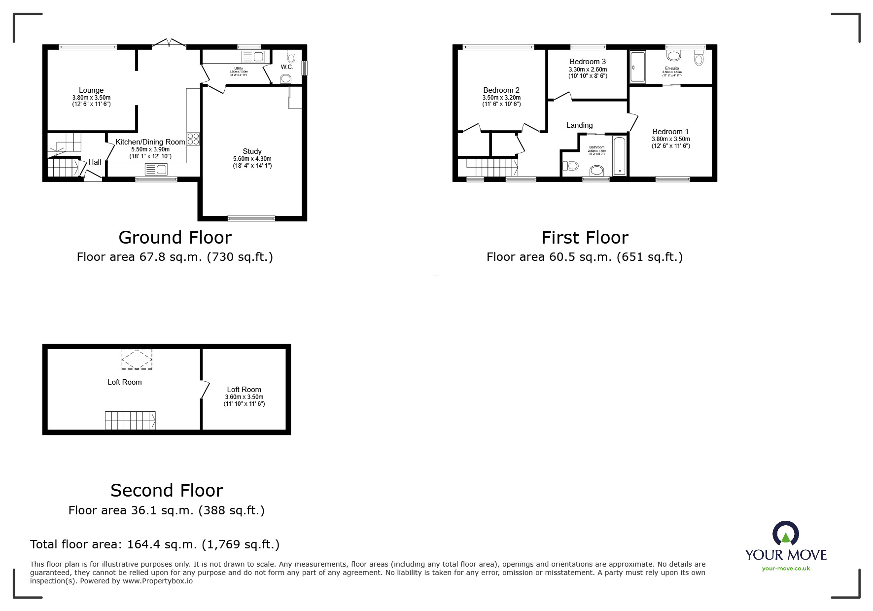 Floorplan of 3 bedroom Semi Detached House for sale, Wylie Road, Hoo, Kent, ME3