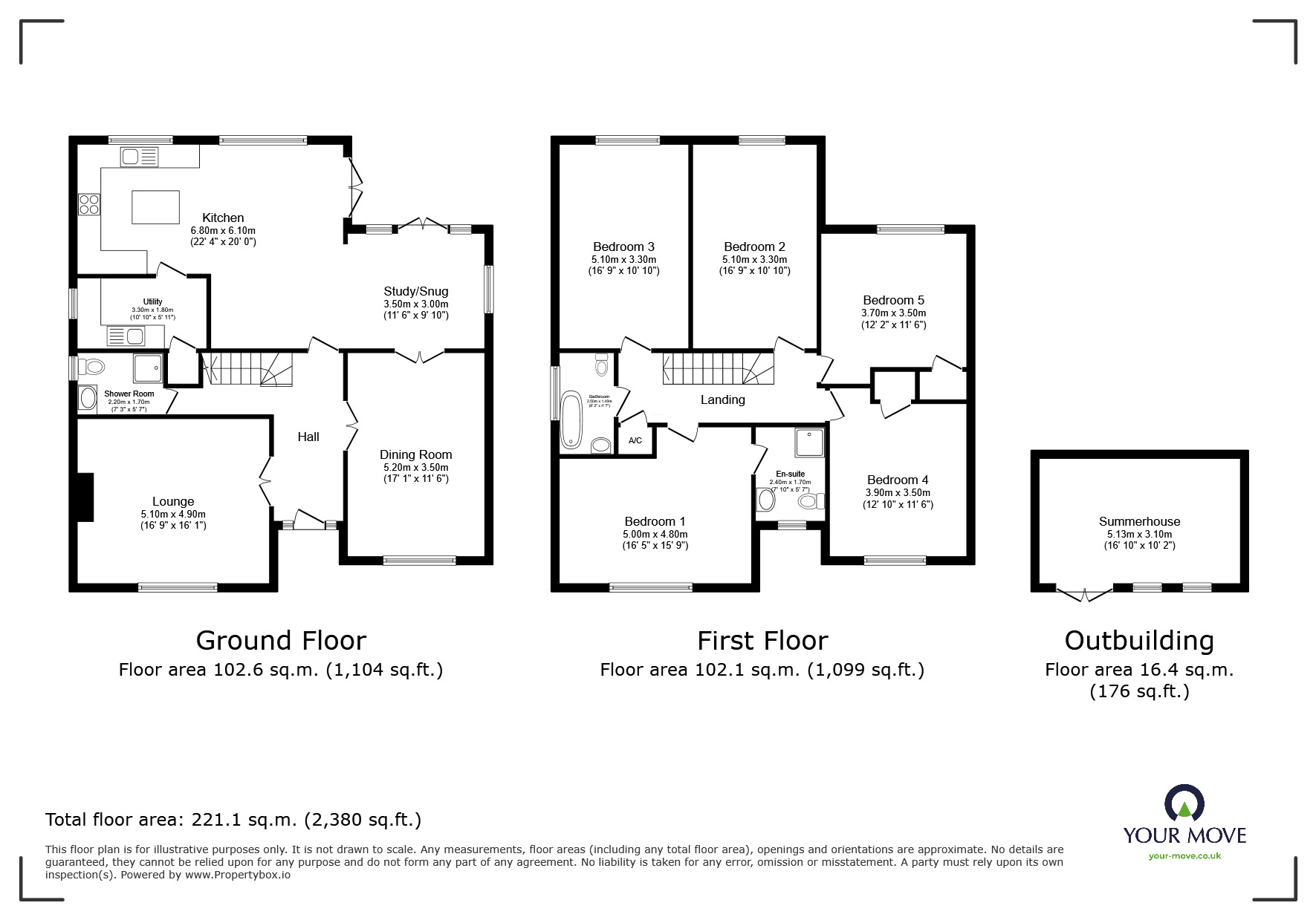 Floorplan of 5 bedroom Detached House for sale, High Street, Isle of Grain, Kent, ME3