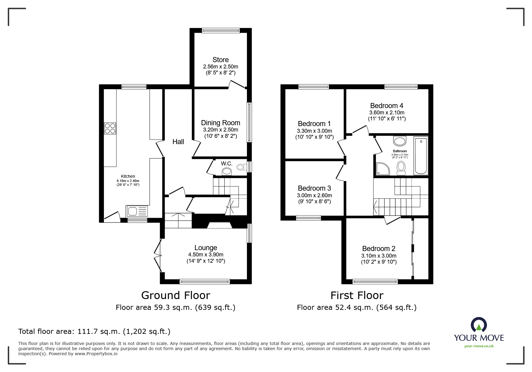 Floorplan of 4 bedroom Detached House for sale, The Street, High Halstow, Kent, ME3