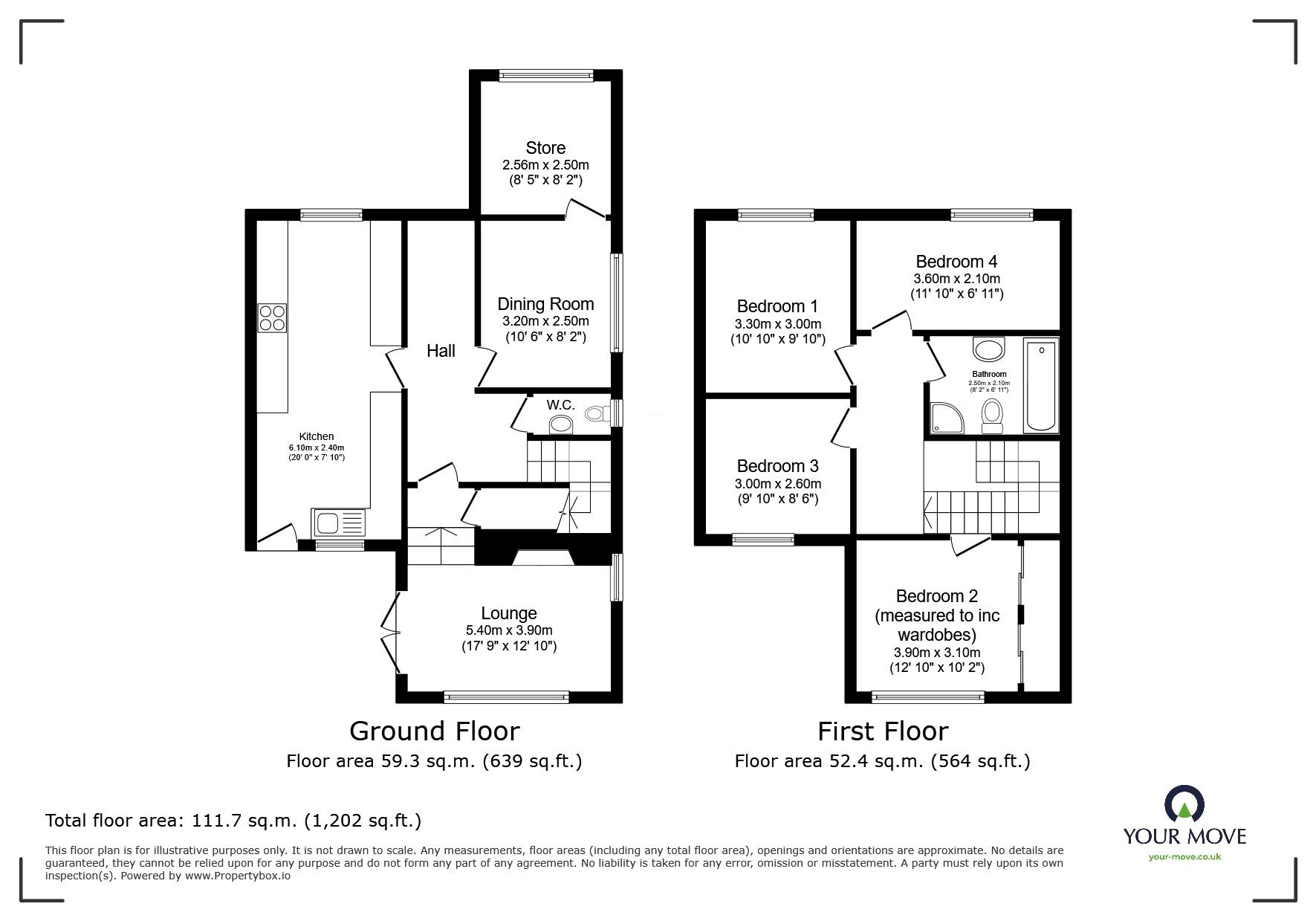 Floorplan of 4 bedroom Detached House for sale, The Street, High Halstow, Kent, ME3