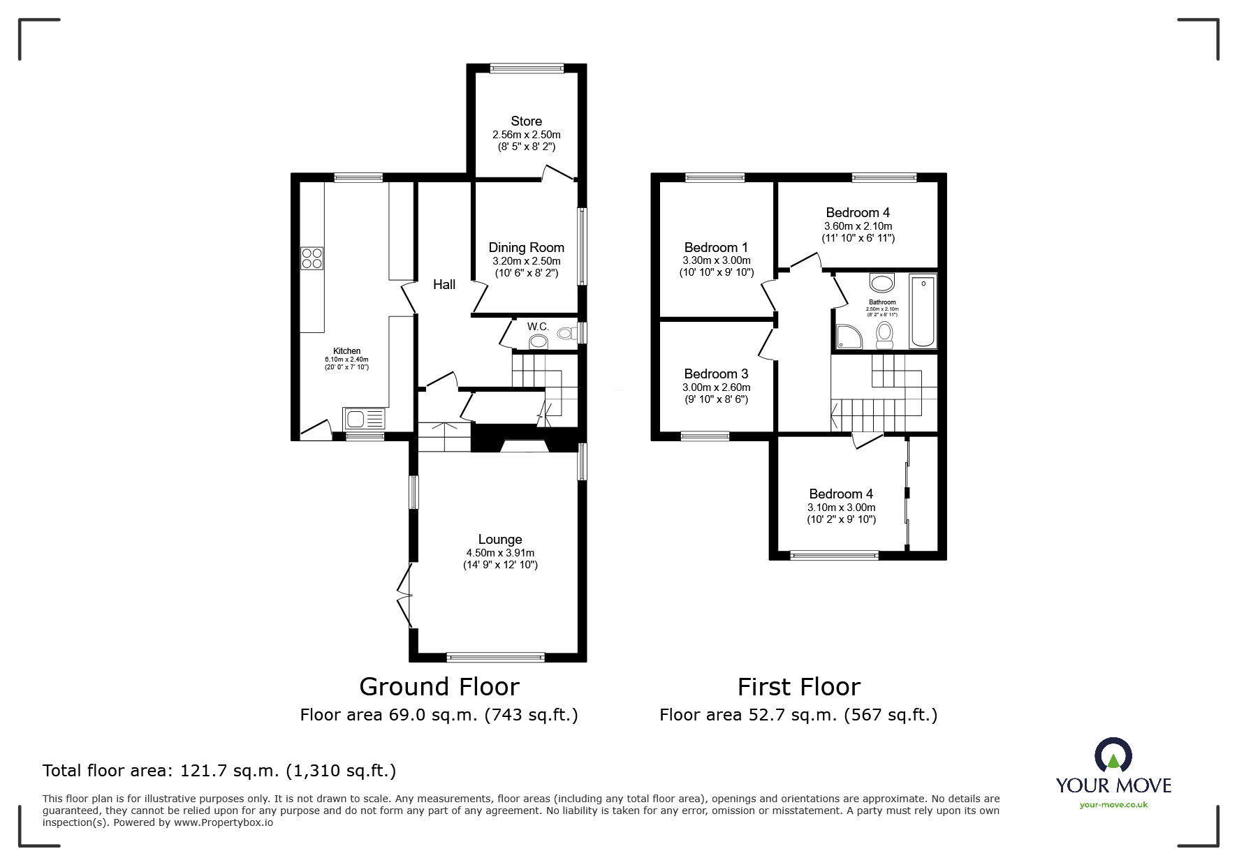 Floorplan of 4 bedroom Detached House for sale, The Street, High Halstow, Kent, ME3
