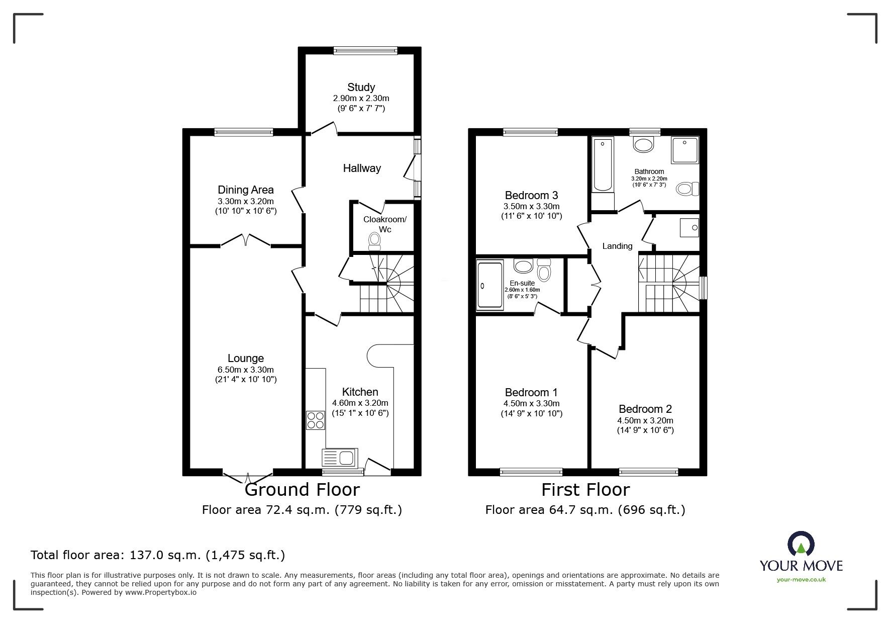 Floorplan of 3 bedroom Semi Detached House for sale, Main Road, Hoo, Kent, ME3