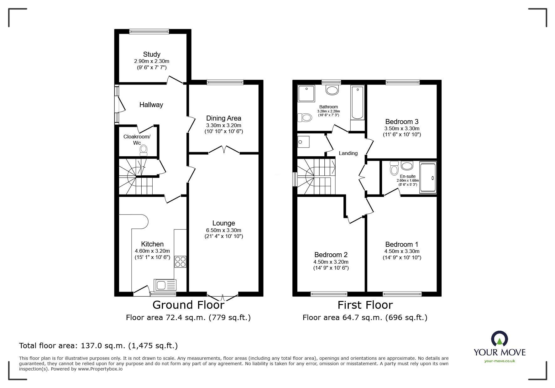 Floorplan of 3 bedroom Semi Detached House for sale, Main Road, Hoo, Kent, ME3