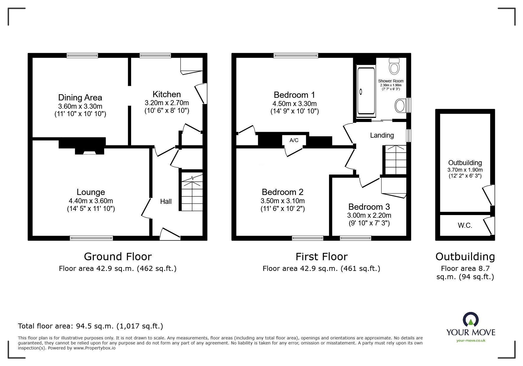 Floorplan of 3 bedroom Semi Detached House for sale, Chapel Road, Isle of Grain, Kent, ME3