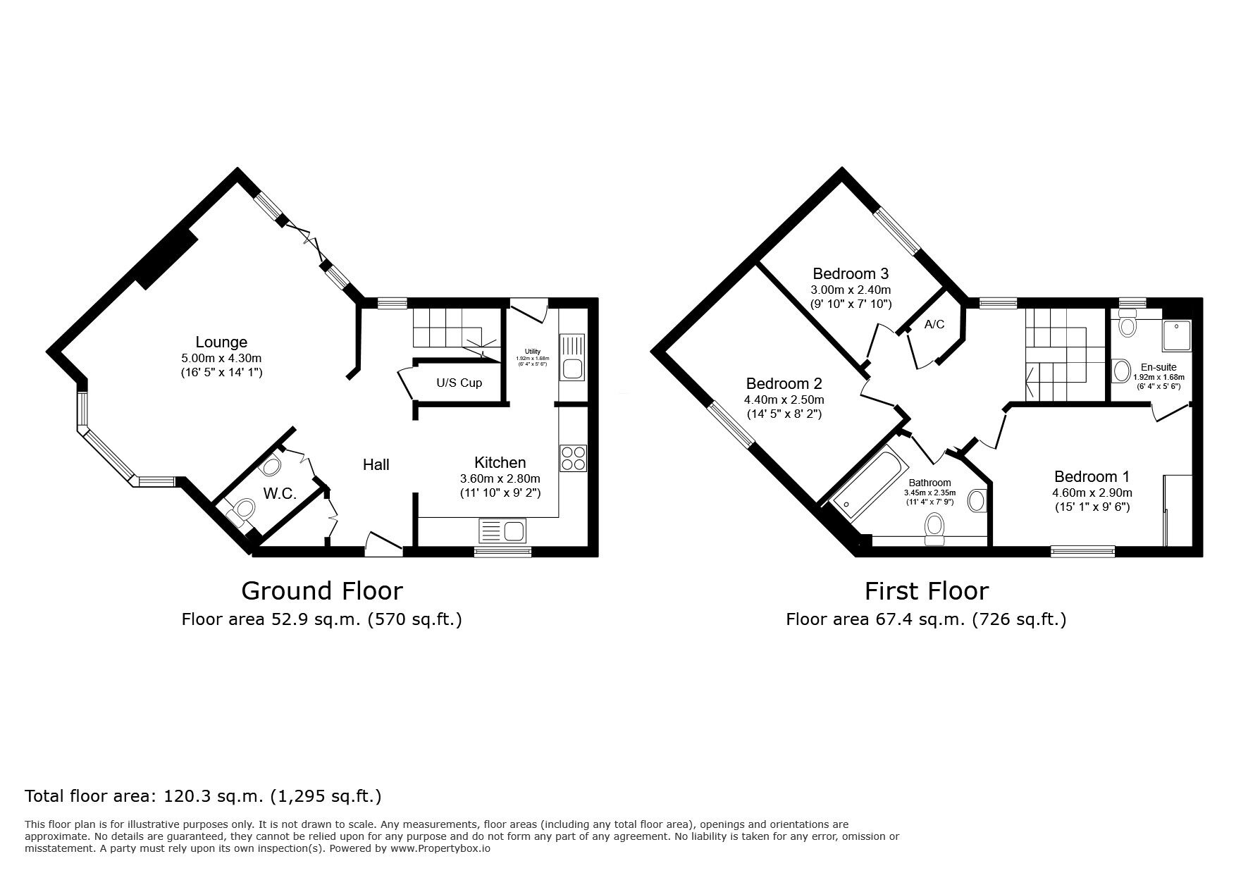 Floorplan of 3 bedroom Mid Terrace House for sale, Bells Lane, Hoo, Kent, ME3