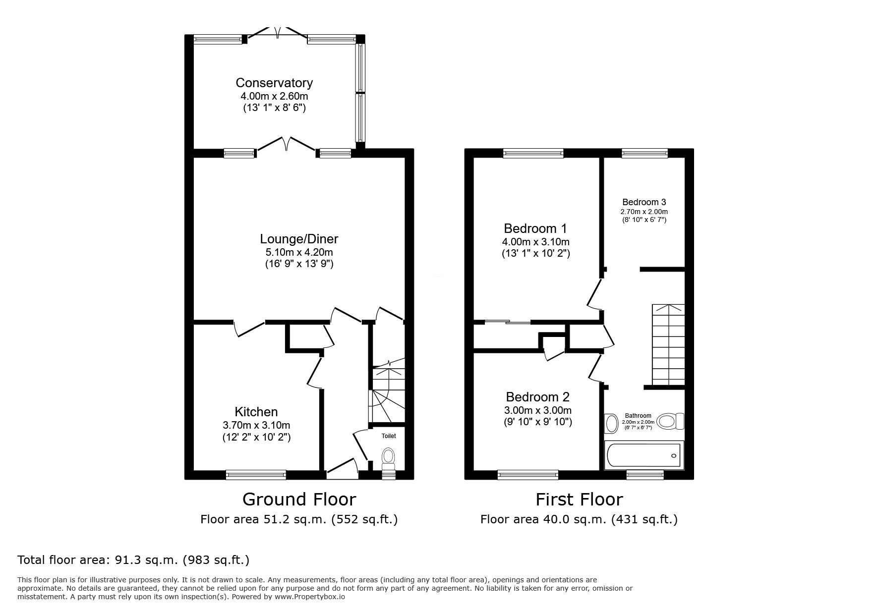 Floorplan of 3 bedroom Semi Detached House for sale, Avery Way, Allhallows, Kent, ME3