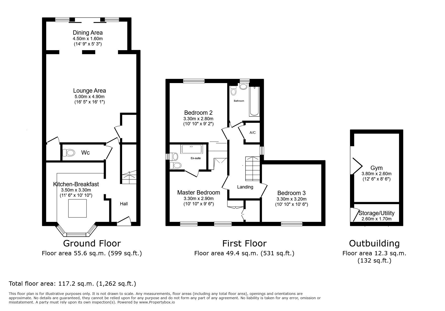 Floorplan of 3 bedroom Link Detached House for sale, Paddock Drive, Hoo, Kent, ME3