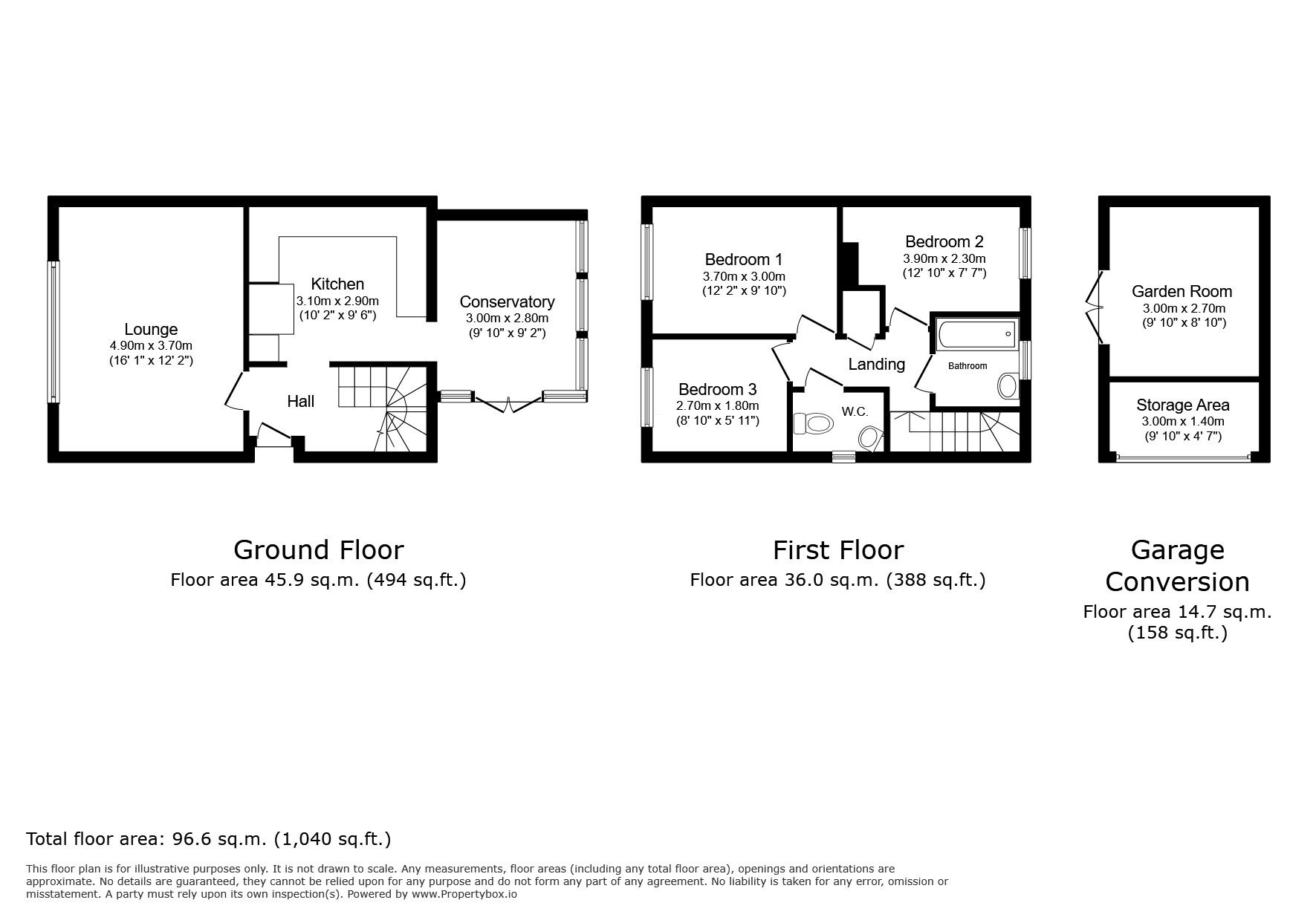 Floorplan of 3 bedroom Semi Detached House for sale, Main Road, Chattenden, Kent, ME3