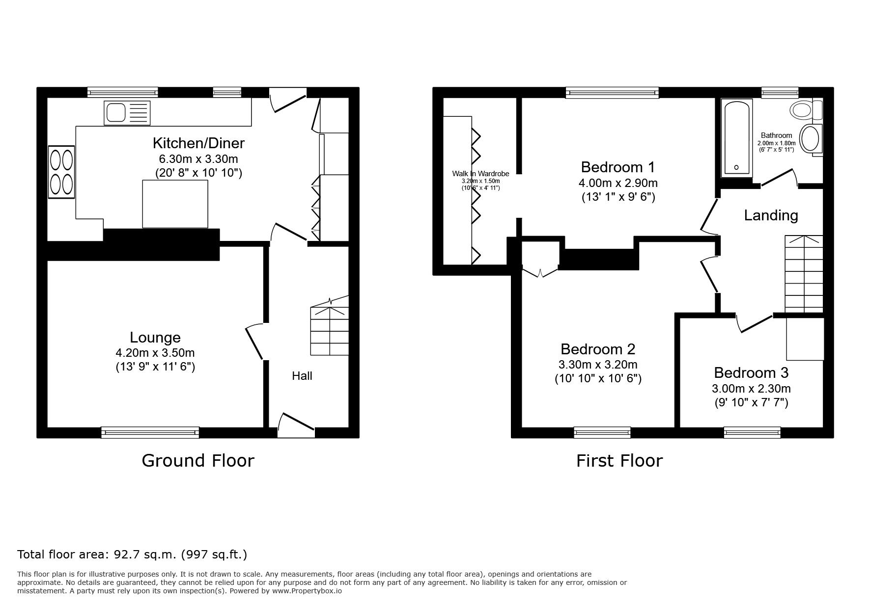 Floorplan of 3 bedroom Mid Terrace House for sale, Chapel Road, Isle of Grain, Kent, ME3