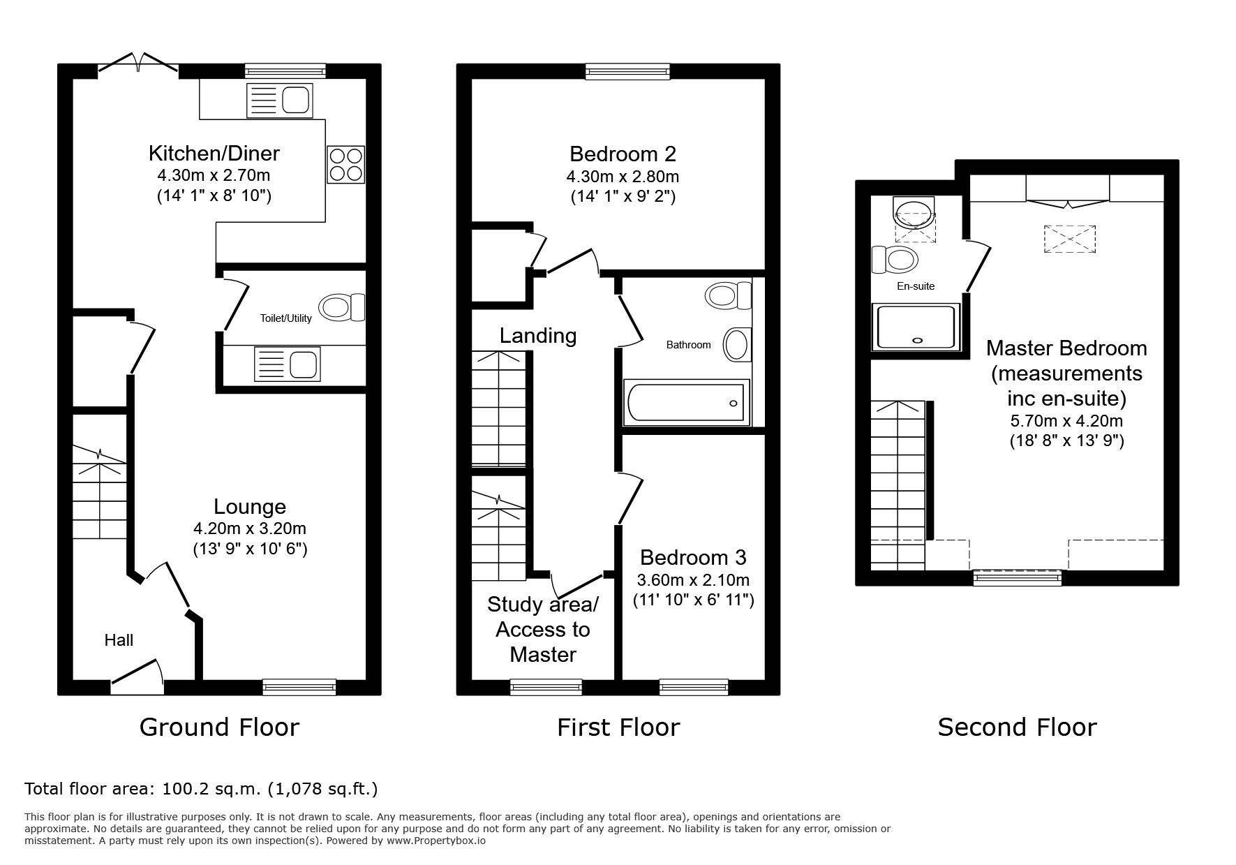 Floorplan of 3 bedroom Semi Detached House for sale, Invicta Drive, Hoo, Kent, ME3