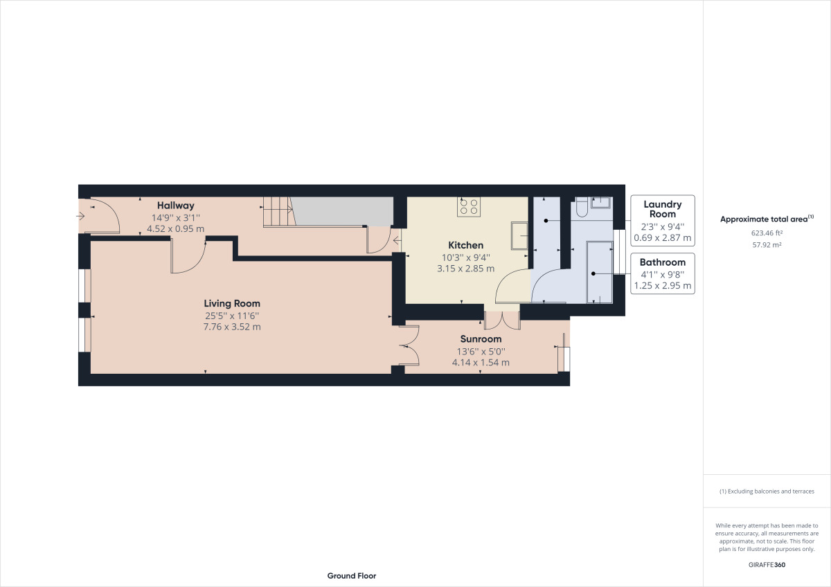 Floorplan of 3 bedroom Semi Detached House to rent, Kyme Road, Hornchurch, Essex, RM11