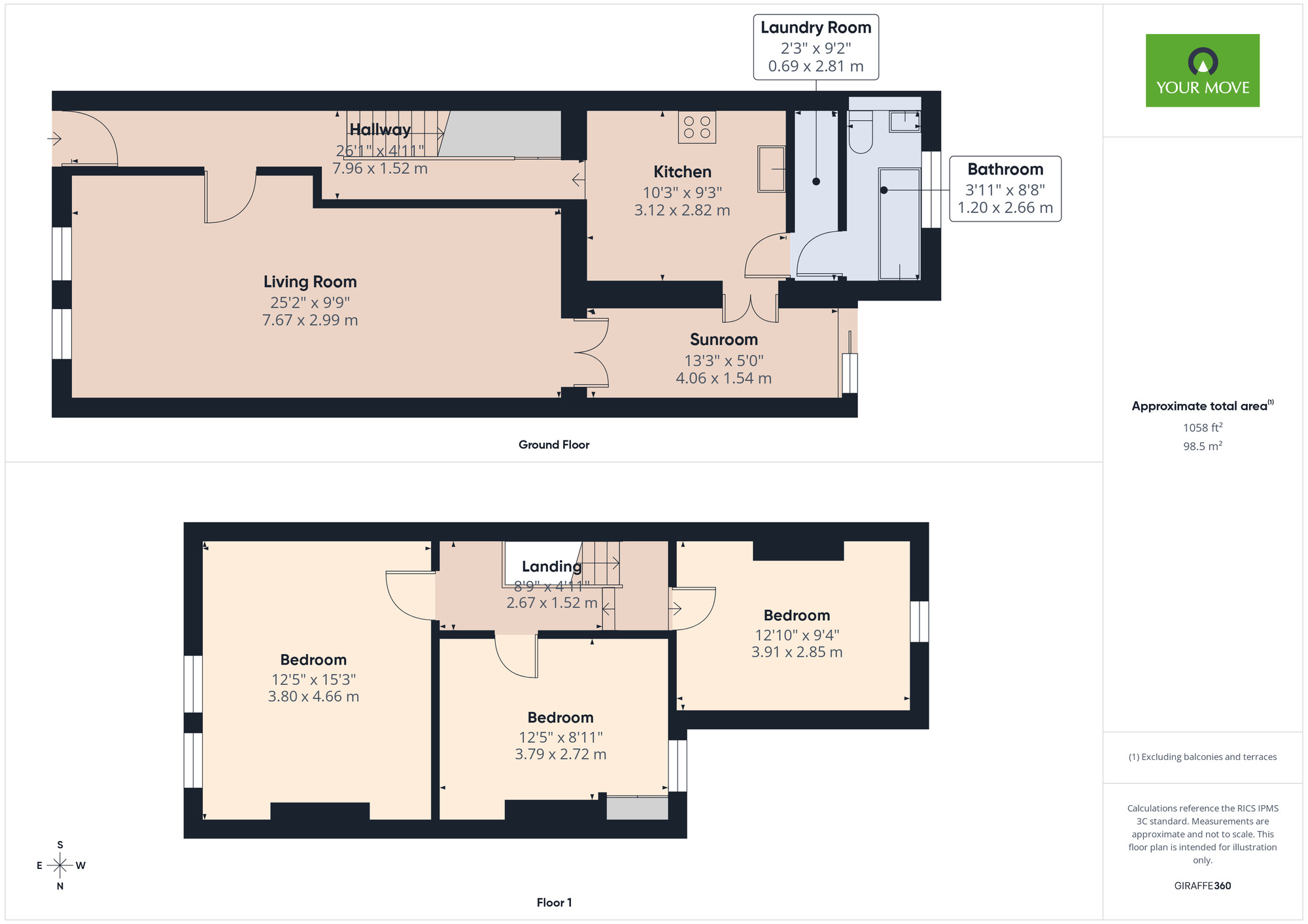 Floorplan of 3 bedroom Semi Detached House to rent, Kyme Road, Hornchurch, Essex, RM11
