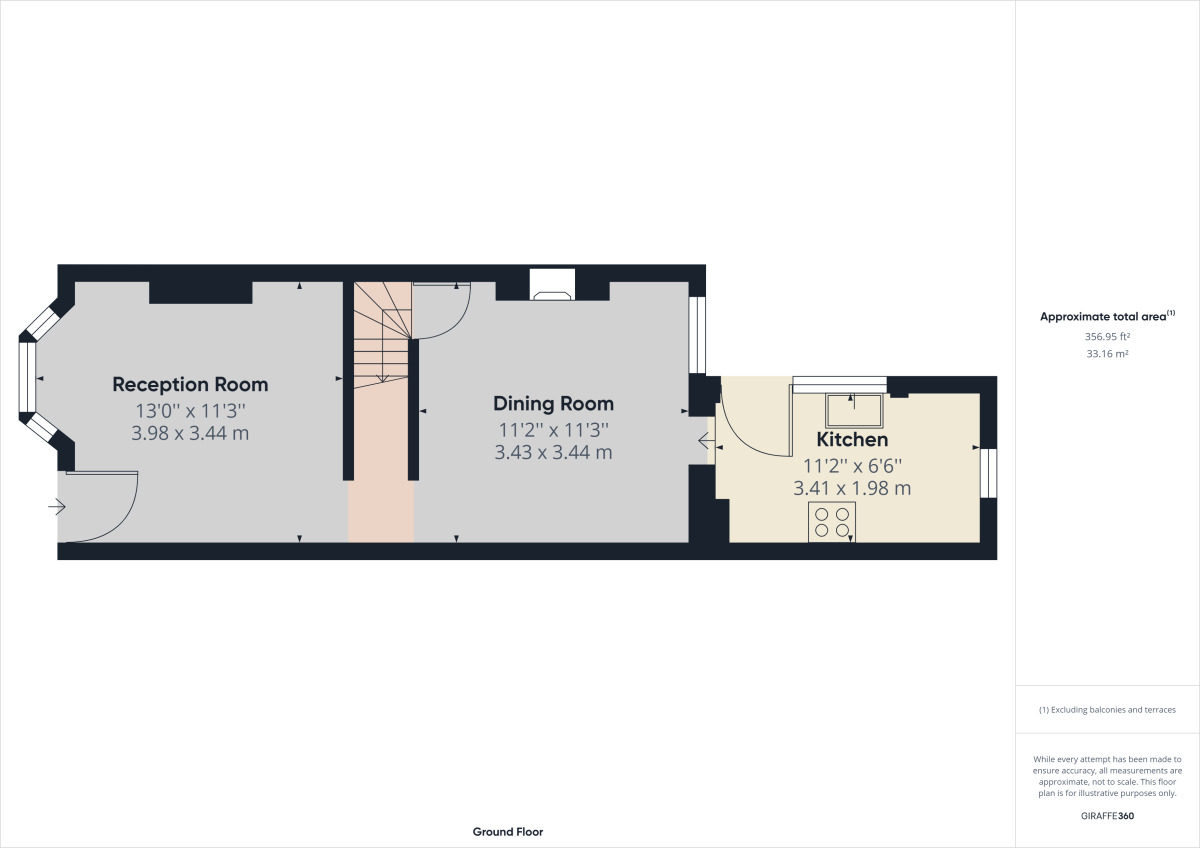 Floorplan of 2 bedroom Semi Detached House to rent, Melville Road, Rainham, Essex, RM13