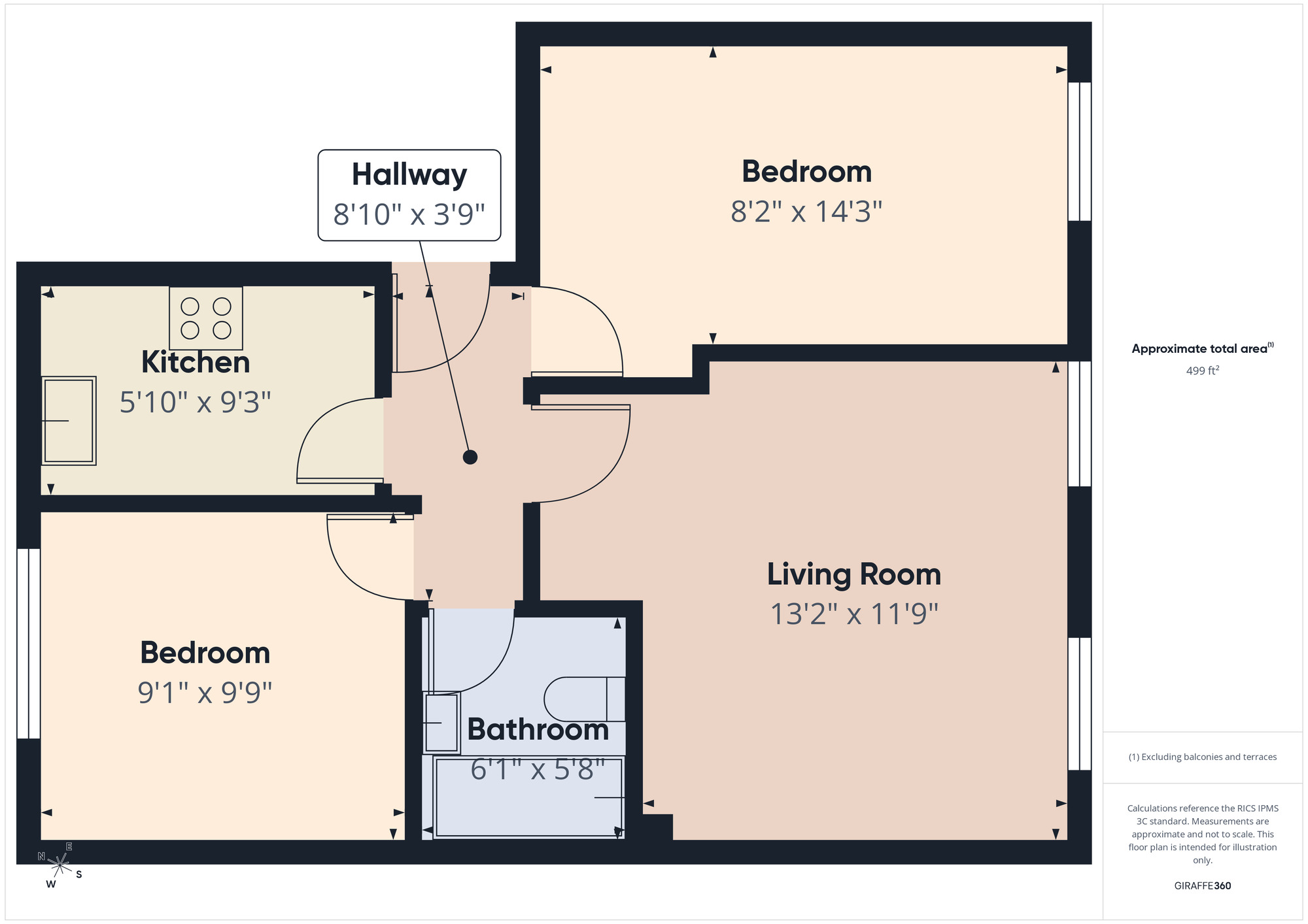 Floorplan of 2 bedroom Flat to rent, Orford Road, Walthamstow, E17