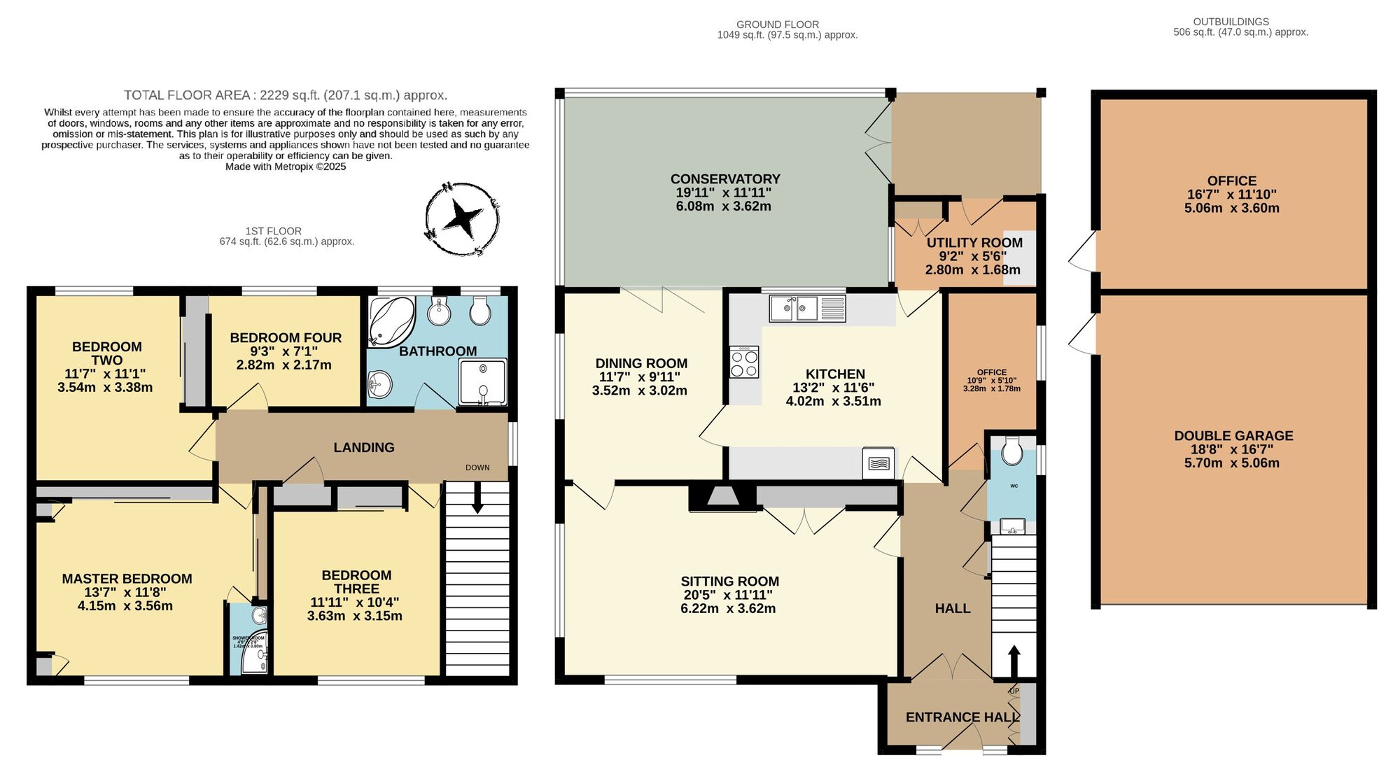 Floorplan of 4 bedroom Detached House for sale, Willow Walk, Harleston, Norfolk, IP20