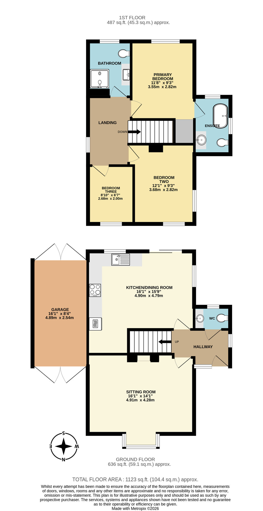 Floorplan of 3 bedroom Detached House for sale, Church Road, Alburgh, Norfolk, IP20