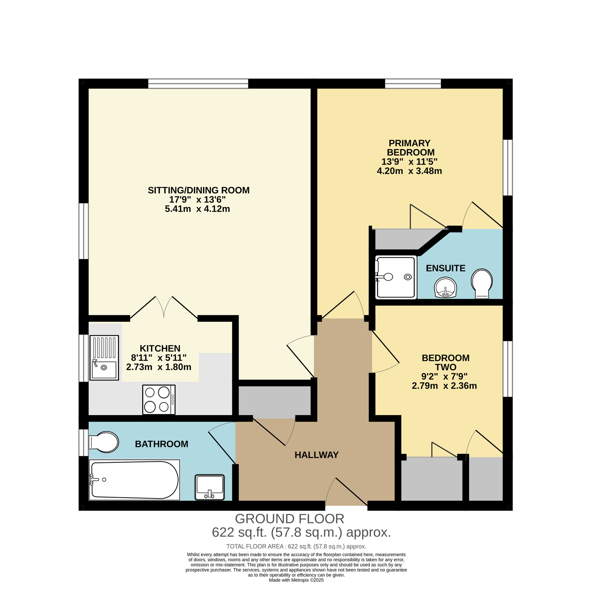 Floorplan of 2 bedroom  Flat for sale, Bullfinch Drive, Harleston, Norfolk, IP20