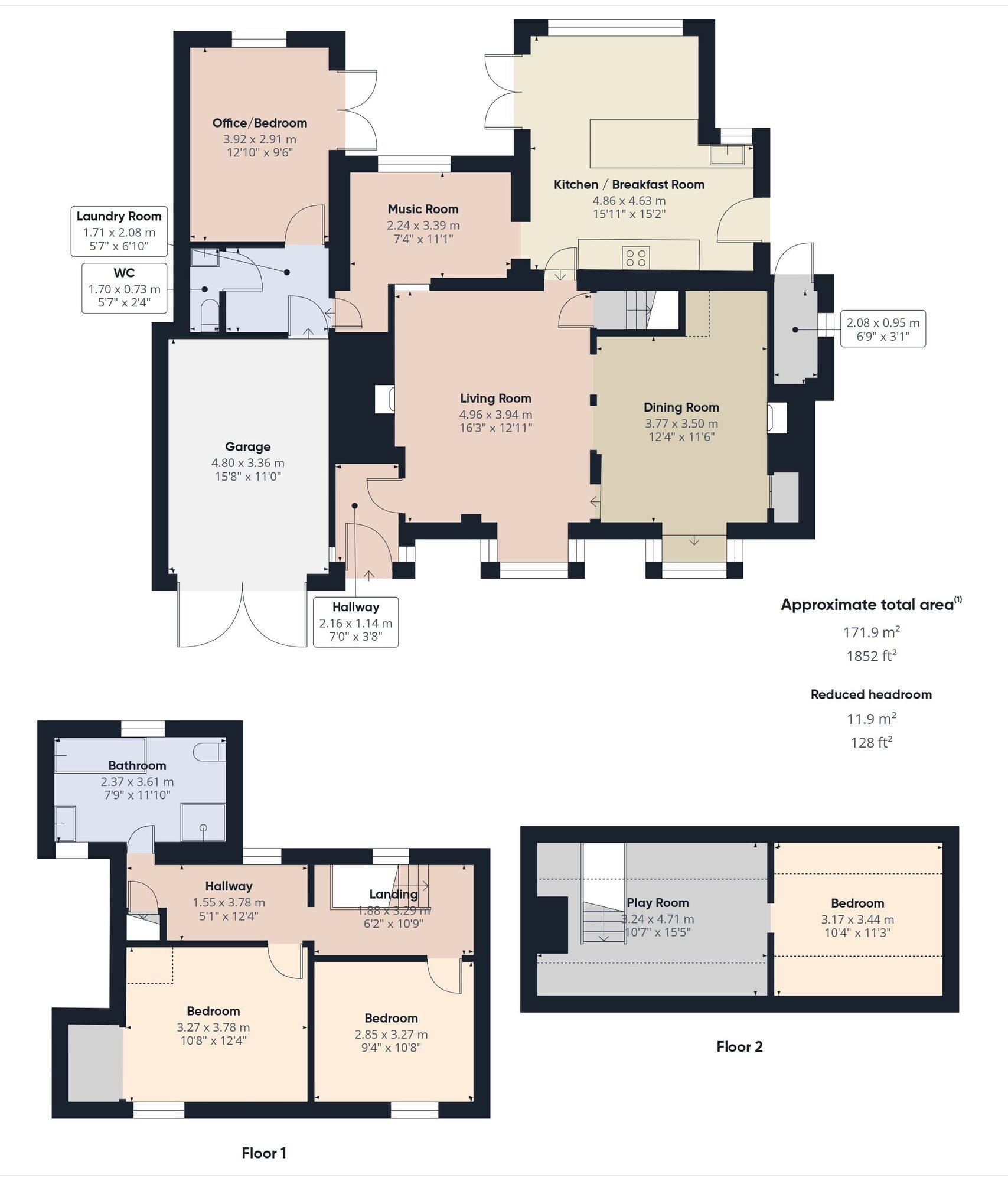 Floorplan of 4 bedroom Detached House for sale, High Road, Needham, Norfolk, IP20